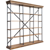 Etagère 4 tablettes en bois et métal noire
