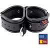 Double menotte de maintien en cuir 