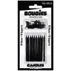 NO NAME 10 BOUGIES PAILLETÉES NOIR + 10 SUPPORTS