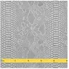 GENERIQUE Simili-cuir effet peau de reptile Comodo(...) - Perle Gris