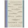 Torchon coton jacquard sardine 50x70(...) -