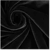 GENERIQUE Tissu velours lisse vendu au mètre(...) - Noir