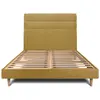 Prestige Literie Lit avec tête de lit lignes tissu et sommier kit  - Lit en bois massif