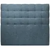 Sommeil de plomb Tete de lit Capitonnée Bouclette Bleue - Bois Massif - L 200 cm