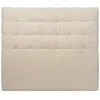Prestige Literie Tete de lit Capitonnée Bouclette Beige L 200 cm - Ep 10 cm rembourré