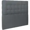 Tete de lit Capitonnée Velours Bleu - Ep 10 cm rembourré Prestige Literie