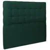 Prestige Literie Tete de lit Capitonnée Velours - Bois massif - Vert - L 160 cm