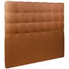 Prestige Literie Tete de lit Capitonnée Bouclette Terracotta L 200 cm - Ep 10 cm rembourré - Tête de lit design en bois massif