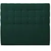 Prestige Literie Tete de lit Capitonnée Velours Vert L 200 cm - Ep 10 cm rembourré - Tête de lit design en bois massif