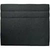 Tete de lit Lignes Bouclette Noir - Ep 10 cm rembourré Prestige Literie