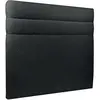 Prestige Literie Tete de lit Lignes Bouclette Noir - Bois massif - 200 x 120 cm