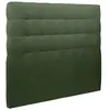 Prestige Literie Tête de lit Capitonnée Tissu Vert - Bois Massif - Style Scandinave Moderne