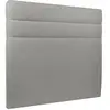 Tete de lit Lignes Bouclette Gris L 140 cm - Ep 10 cm rembourré
