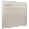 Sommeil de plomb Tete de lit Lignes Bouclette Noir - Ep 10 cm rembourré Prestige Literie