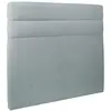 Sommeil de plomb Tete de lit Lignes Velours Bleu - Ep 10 cm rembourré Prestige Literie