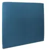 Prestige Literie Tête de lit - Design - Velours Bleu - L 160 cm - Ép 10 cm - Bois massif