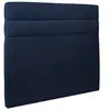 Tete de lit Lignes Velours Bleu L 180 cm - Ep 10 cm rembourré