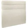 Prestige Literie Tete de lit Lignes Tissu Beige clair L 140 cm - Ep 10 cm rembourré