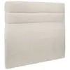 Prestige Literie Tete de lit Lignes Tissu Beige clair L 160 cm - Ep 10 cm rembourré