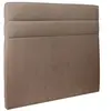 Prestige Literie Tete de lit Lignes Velours Taupe L 160 cm - Ep 10 cm rembourré - Tête de lit design en bois massif