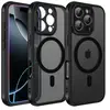 HQSELECTION Coque Mat Magnétique pour iPhone 16 PRO MAX, Compatible avec MagSafe, Protection d'objectif ,Coque Translucide Arrière Antichoc