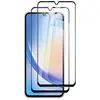 HQSELECTION 2 Verre Trempé Pour Samsung Galaxy A34 5G  .Vitre Protection d'écran Noir - Anti Rayures Ultra Résistant Dureté 9H