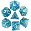Epic Forge-Lot de 7 Dés en boîte   16mm- Bleu nacré et Or