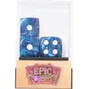 Lot de 5 Dés 6 faces   Blue Pearl  - Epic Forge Accessoires jeu de rôle  - EF0008d 