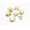 Epic Forge Lot de 7 Dés multiformat   Blanc nacré et Or