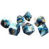 HDB-53 Lot de 7 dés en boîte   BlueInk  - HD Dice Dés  - TI-EFD0045 