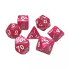 Lot de 7 Dés multiformat en boîte   Rose Rouge nacré  - Epic Forge Dés...