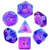 HDB-29 Lot de 7 dés   Indigo Sea  - HD Dice Dés  - TI-EFD0041 