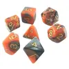 Epic Forge HDB-10 Lot de 7 dés   Fusion Orange et Argent