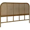 SWEEEK Tête de lit en rotin foncél et cannage. L 160 x P3 x H110cm