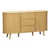 sweeek Buffet scandinave 2 portes coulissantes, naturel