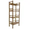 Sweeek Etagère en bambou 4 niveaux L54cm x P32 x H144cm