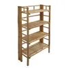Sweeek Etagère en bambou 4 niveaux L66 x P29cm x H135.5cm