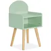 SWEEEK Table de chevet chambre enfant. vert. pieds en pin