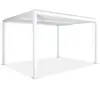 Pergola bioclimatique blanche - SWEEEK - 3x4m - lames orientables