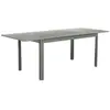 sweeek Table de jardin kaki extensible aluminium, 8 places