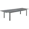 sweeek Table de jardin anthracite extensible aluminium, 10 places
