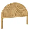 SWEEEK Tête de lit en rotin naturel. bois clair. bohème. L160 x P4.5 x H130cm