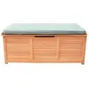 sweeek Coffre de jardin 200l en bois - caja kaki