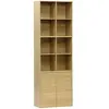 sweeek Kit modules décor bois chêne 3 éléments - 2 portes 8 niches