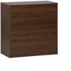 sweeek Commode. module de rangement décor bois noyer 3 tiroirs - Kompo