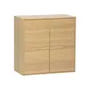 Buffet, module de rangement chêne décor bois 2 portes