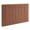 Tête de lit pour lit double 160cm revêtement tissu camel - cole 170cm