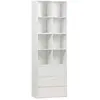 sweeek Kit modules décor bois blanc 3 éléments - 3 tiroirs 8 niches