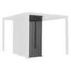 sweeek Persienne verticale 3m pour pergola bioclimatique triomphe anthracite