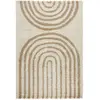 sweeek Tapis intérieur shaggy, arc-en-ciel, beige, 160 x 230 cm